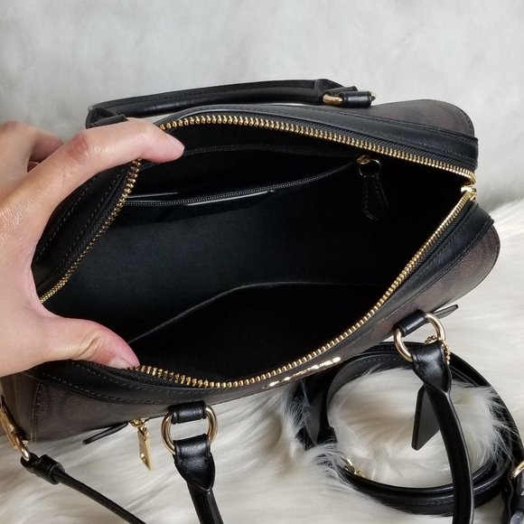 COACH ROWAN SATCHEL IN SIGNATURE CANVAS - Picture 5 of 8